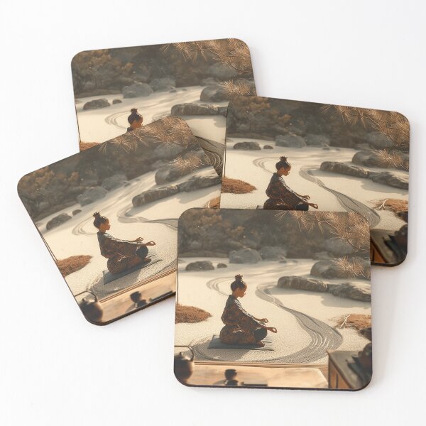 Item preview, A Japanese woman meditating designed and sold by InnerByJonas.