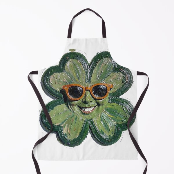 Item preview, Smiling Four-Leaf Clover Oil Painting designed and sold by Bloomkept.