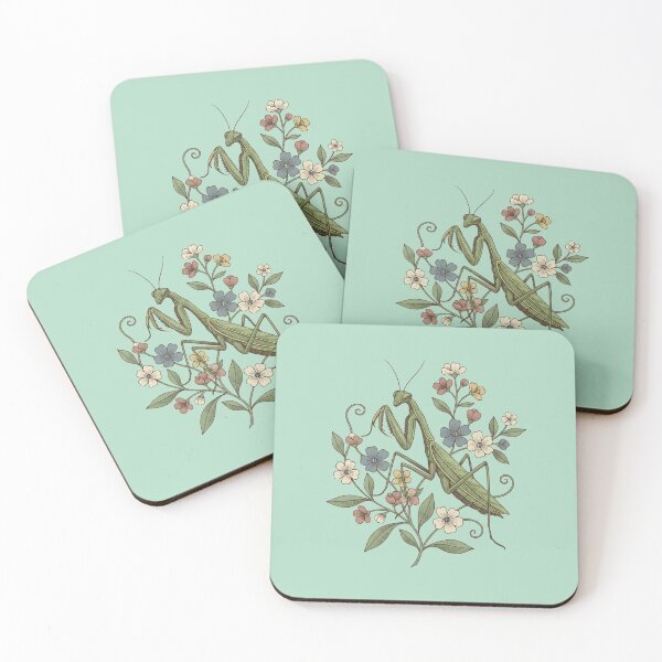 Item preview, Praying Mantis Botanical Art designed and sold by BirdsnStuff.