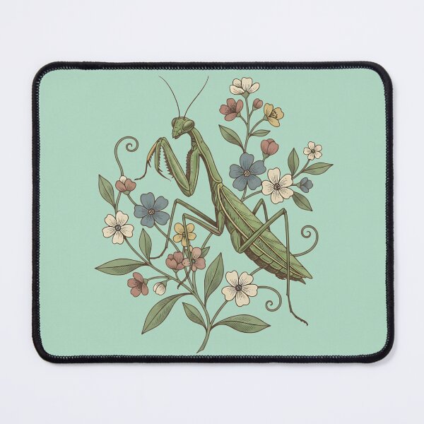 Item preview, Praying Mantis Botanical Art designed and sold by BirdsnStuff.