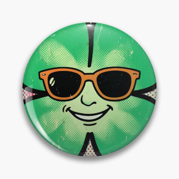 Item preview, Pop Art Four Leaf Clover with Sunglasses designed and sold by Bloomkept.