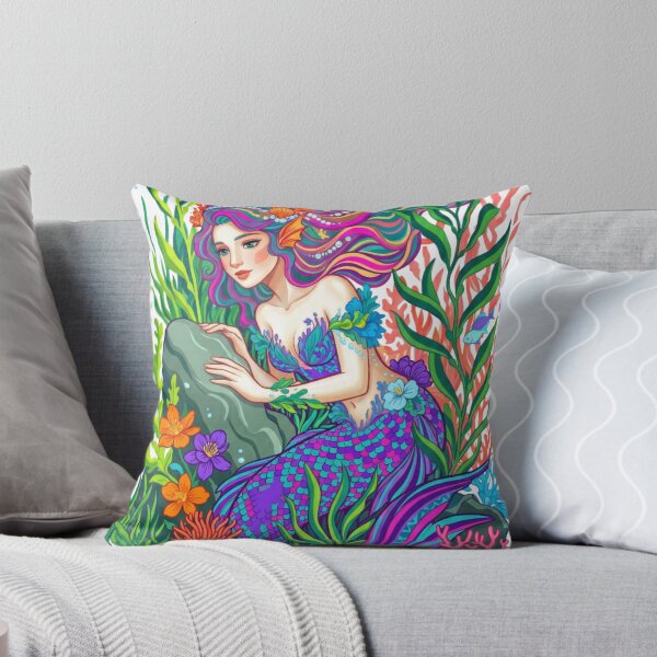 Item preview, A mermaid explores the underwater world. designed and sold by PP&RAINBOW SHOP.