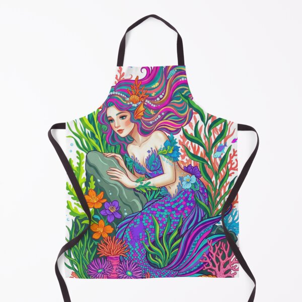 Item preview, A mermaid explores the underwater world. designed and sold by PP&RAINBOW SHOP.