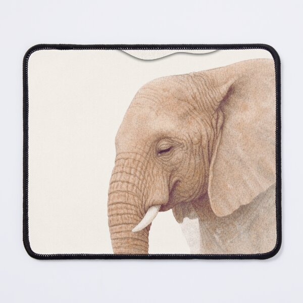 Item preview, Quietly Forever Elephant Art Anniversary Valentine Portrait designed and sold by SavannaStrikes.