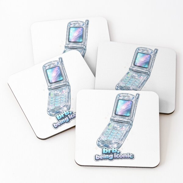 Item preview, BRB, Being Iconic Chrome Flip Phone Y2K  designed and sold by jgvisualarts.