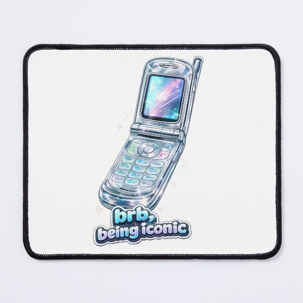 Item preview, BRB, Being Iconic Chrome Flip Phone Y2K  designed and sold by jgvisualarts.