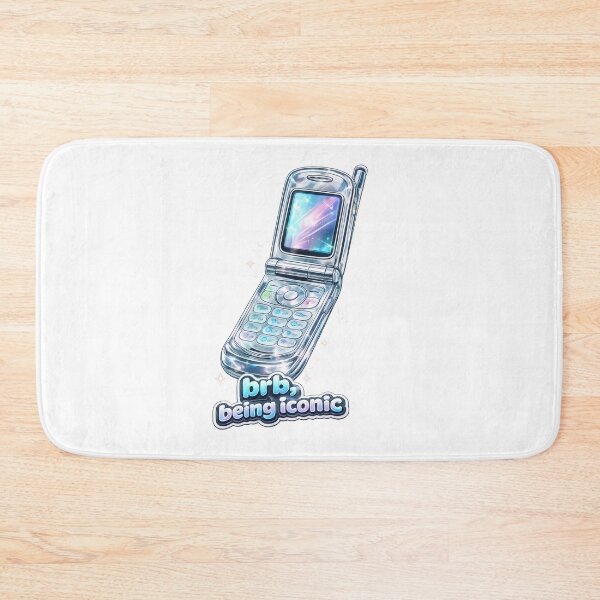 Item preview, BRB, Being Iconic Chrome Flip Phone Y2K  designed and sold by jgvisualarts.