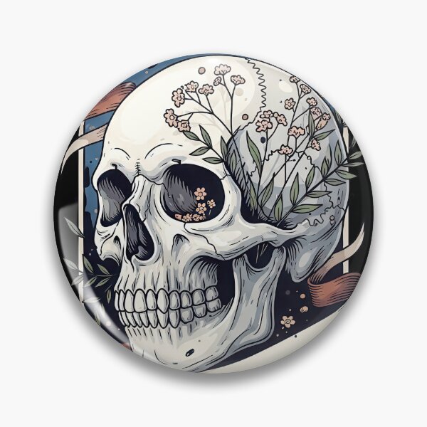 Item preview, Memento Mori Skull and Dead Leaves designed and sold by nuel-art.