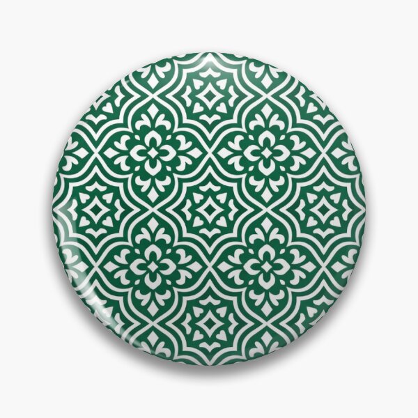 Item preview, Emerald Harmony – Timeless Abstract Oriental Geometric Pattern designed and sold by CreativeCanvas8.