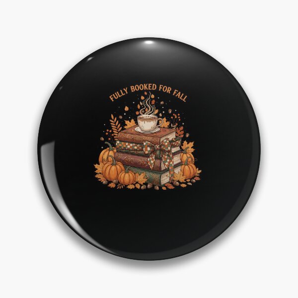 Item preview, Fully Booked for Fall Books Pumpkin Autumn Thanksgiving designed and sold by Dressed For  Duty.