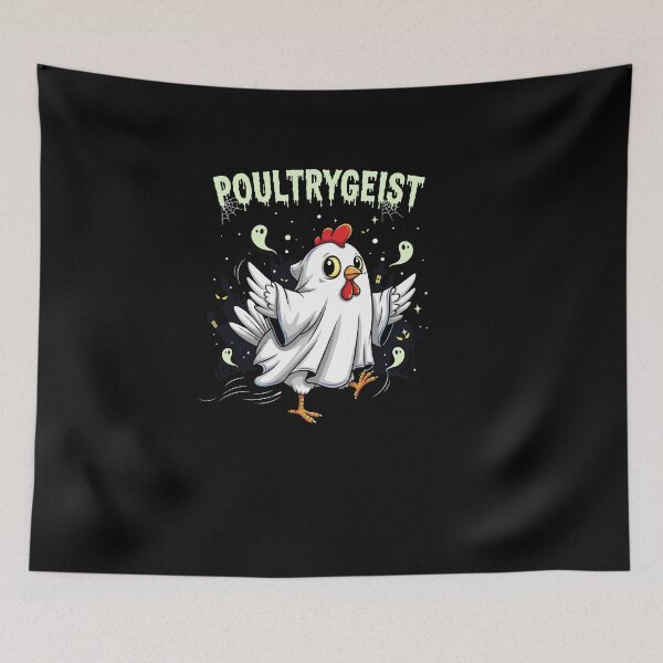 Item preview, Chicken Ghost Poultrygeist Halloween Costume Farmer designed and sold by Dressed For  Duty.