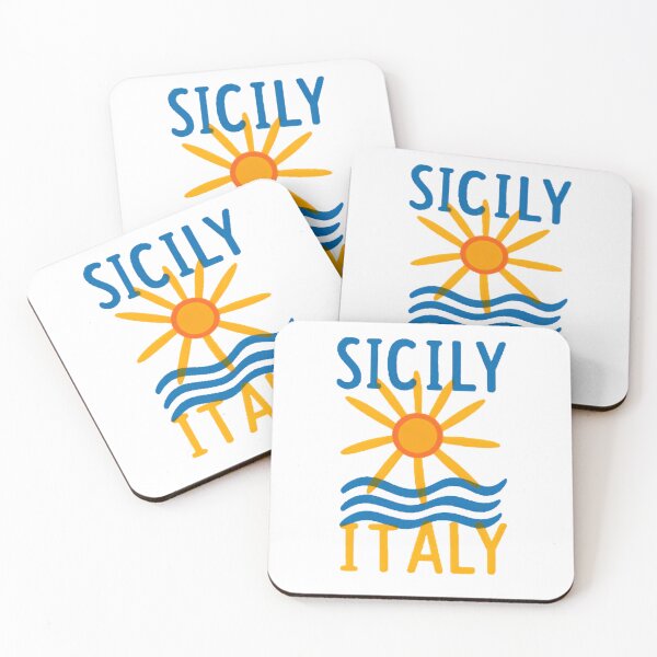 Item preview, Sicily Italy Sun & Sea | Retro Vintage Italian Graphic designed and sold by HBDStudio.