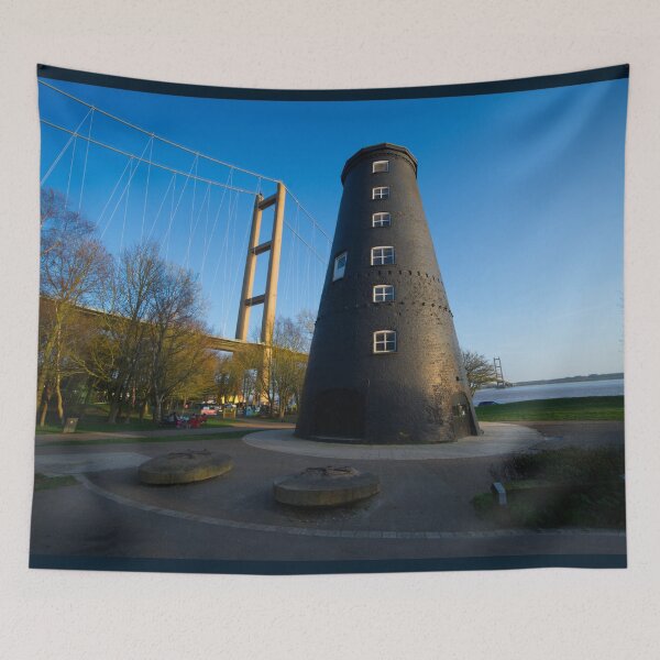 Item preview, Hessle Whiting Mill and Humber Bridge designed and sold by Alisonchambers2.