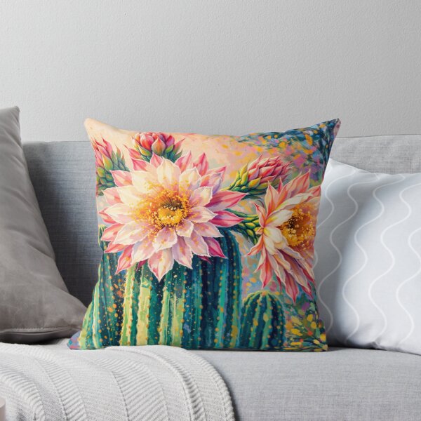 Item preview, When The Cactus Bloom designed and sold by Annette Kavney Art.