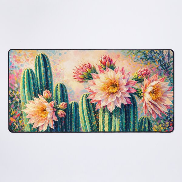 Item preview, When The Cactus Bloom designed and sold by Annette Kavney Art.