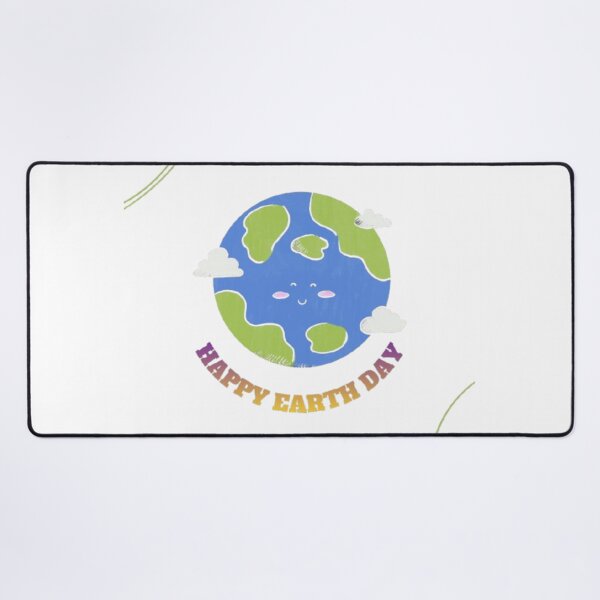 Item preview, Happy Earth Day 2026 - Cute Smiling Planet Earth with Clouds designed and sold by M1144.