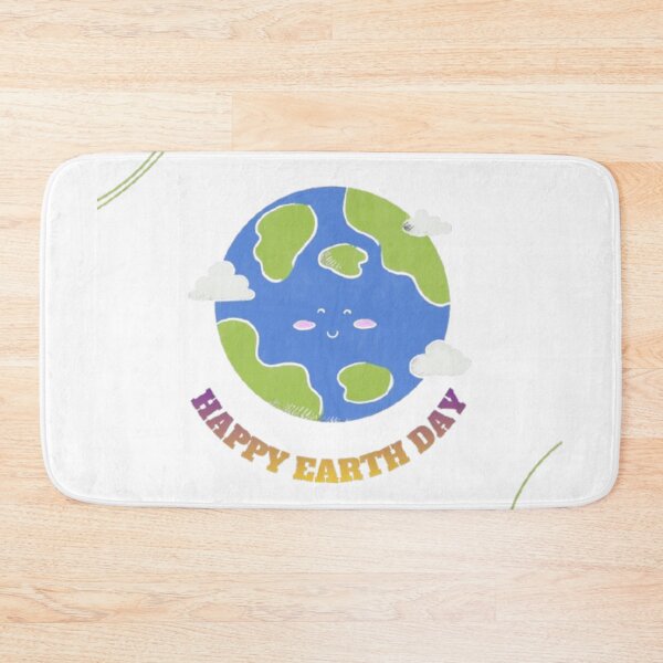Item preview, Happy Earth Day 2026 - Cute Smiling Planet Earth with Clouds designed and sold by M1144.