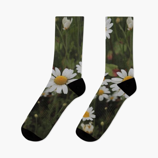 Item preview, Fresh White Daisies and Green Stems - Summer Wildflower Art designed and sold by vikko-art.