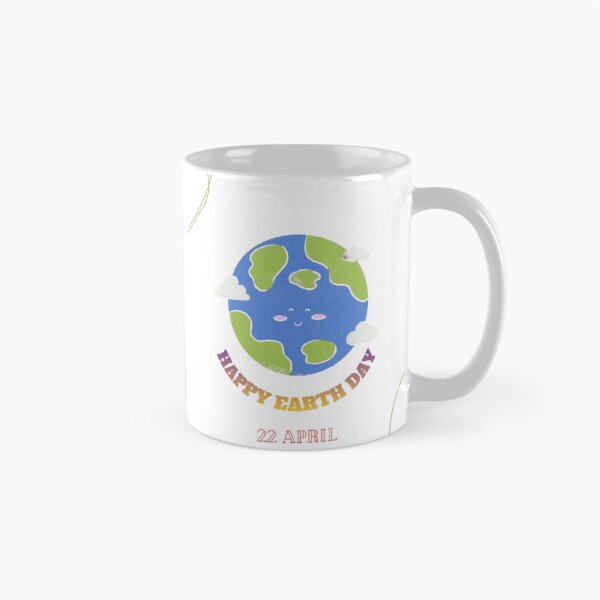 Item preview, Happy Earth Day 2026 - Cute Smiling Planet Earth with Clouds designed and sold by M1144.