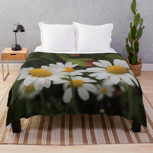 Item preview, Fresh White Daisies and Green Stems - Summer Wildflower Art designed and sold by vikko-art.
