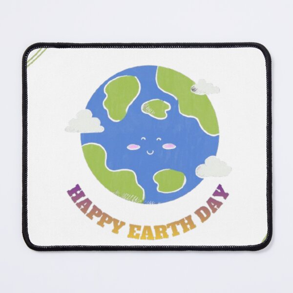 Item preview, Happy Earth Day 2026 - Cute Smiling Planet Earth with Clouds designed and sold by M1144.
