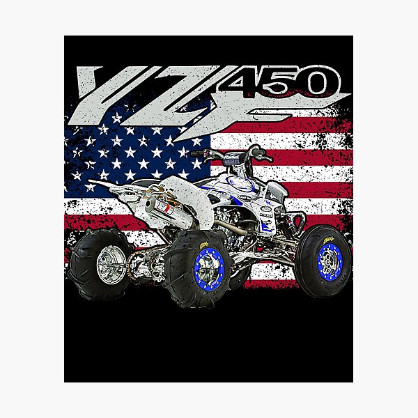 Item preview, YFZ 450 ATV American Flag Racing Graphic designed and sold by FroggyBaBoy.