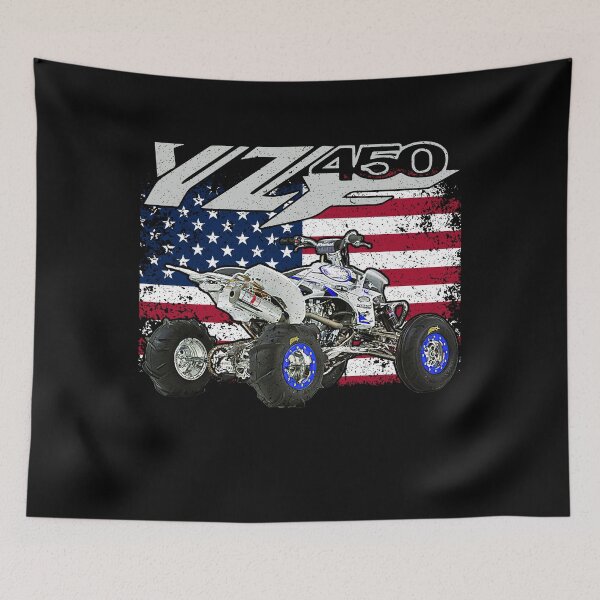 Item preview, YFZ 450 ATV American Flag Racing Graphic designed and sold by FroggyBaBoy.
