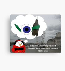 Waddles London Eye Metal Print