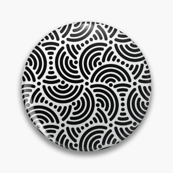 Item preview, Seigaiha Uzushio Vortex - Solid Black designed and sold by Uzushio-En.