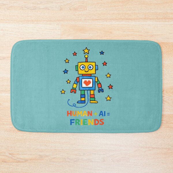 Item preview, Human + AI = Friends Cute Robot STEM Teacher Artificial Intelligence Kids Design designed and sold by OrbitOfMind.