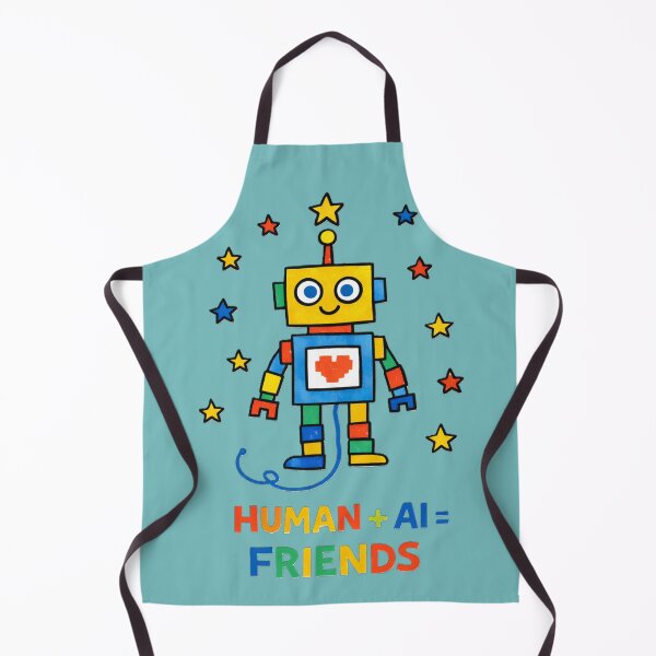 Item preview, Human + AI = Friends Cute Robot STEM Teacher Artificial Intelligence Kids Design designed and sold by OrbitOfMind.