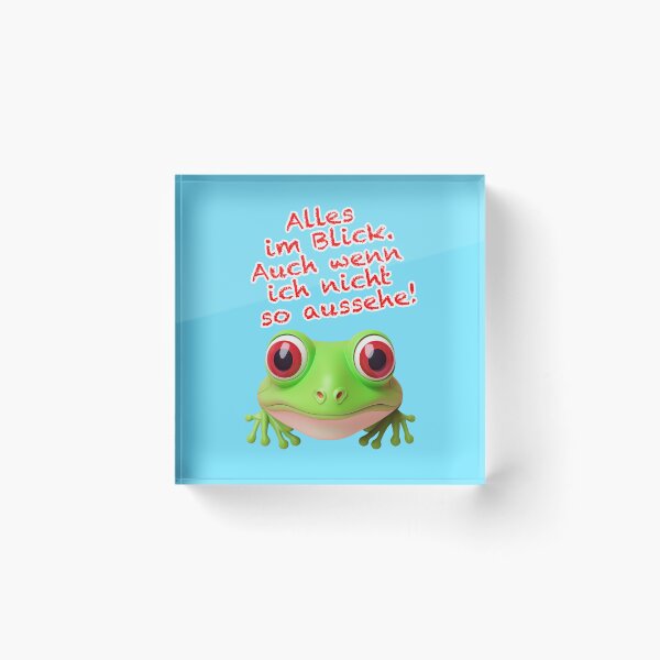 Item preview, Frog with guaranteed all-around visibility: Witty statement design designed and sold by Mauswohn.