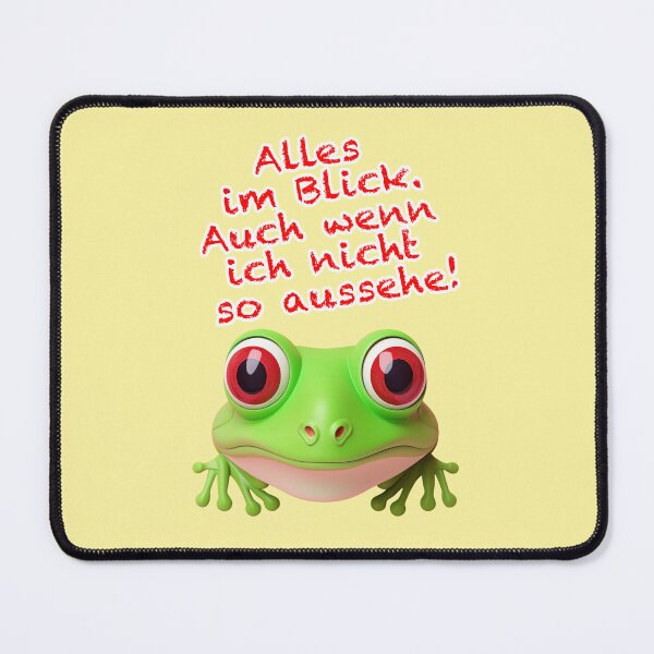 Artikelvorschau, Frosch mit Alles-im-Blick-Garantie: Witziges Statement-Design entworfen und verkauft von Mauswohn.