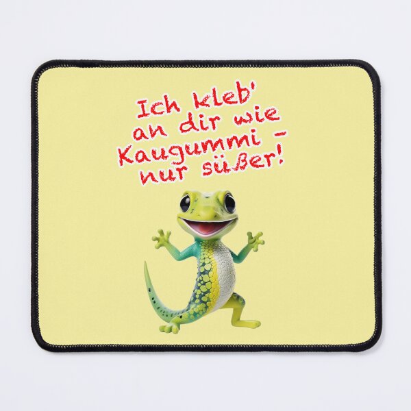 Item preview, Sweet gecko: I'm stuck to you like chewing gum designed and sold by Mauswohn.