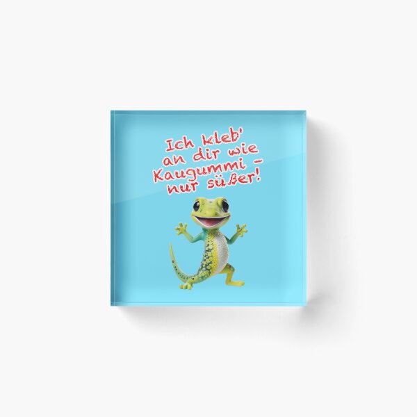 Item preview, Sweet gecko: I'm stuck to you like chewing gum designed and sold by Mauswohn.