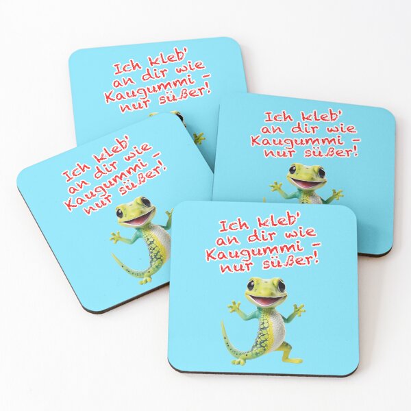 Item preview, Sweet gecko: I'm stuck to you like chewing gum designed and sold by Mauswohn.