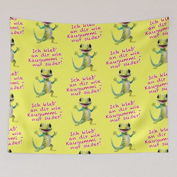 Item preview, Sweet gecko: I'm stuck to you like chewing gum designed and sold by Mauswohn.