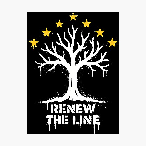 Item preview, Urban Stencil White Tree Resistance Art designed and sold by agearb.