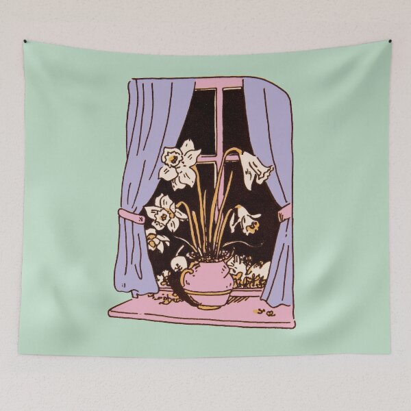 Item preview, Flowers By Window designed and sold by DefNoiz.