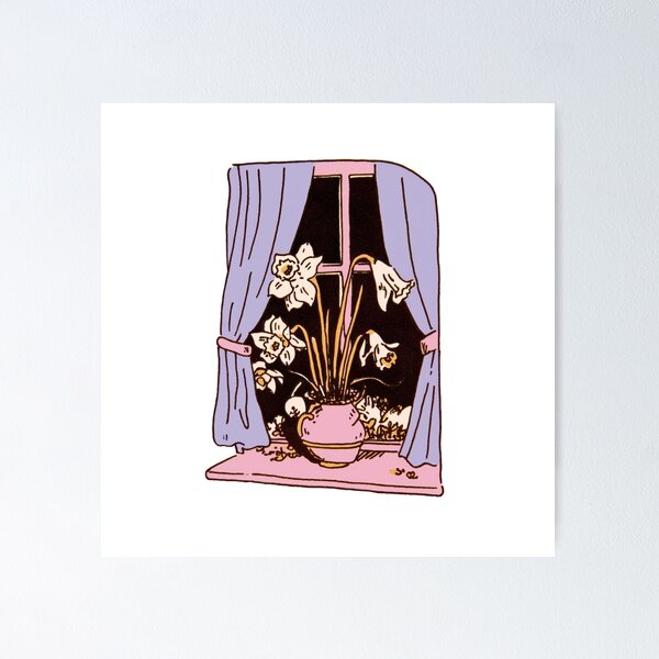 Item preview, Flowers By Window designed and sold by DefNoiz.
