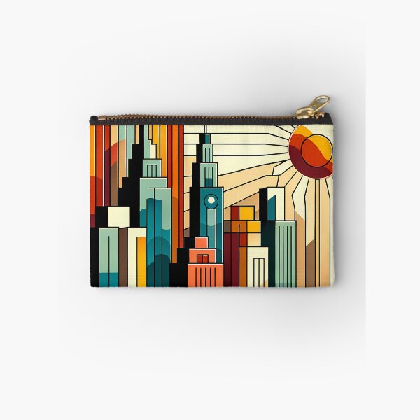 Item preview, Geometric City Skyline at Sunset designed and sold by InkSmithery.