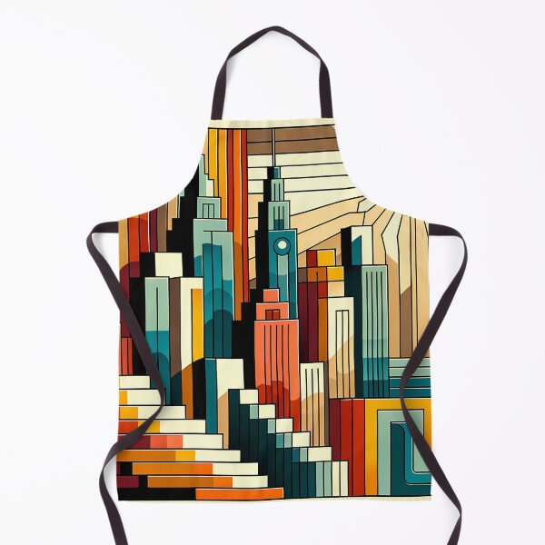 Item preview, Geometric City Skyline at Sunset designed and sold by InkSmithery.