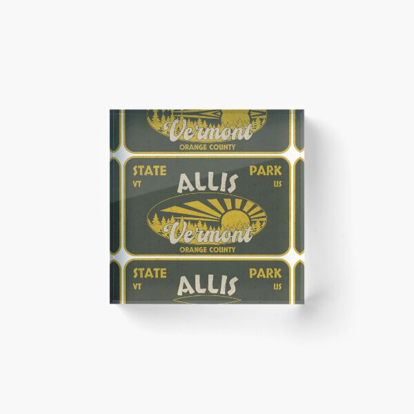 Item preview, Allis State Park, Orange County, Vermont, badge design designed and sold by Wanderful-roads.