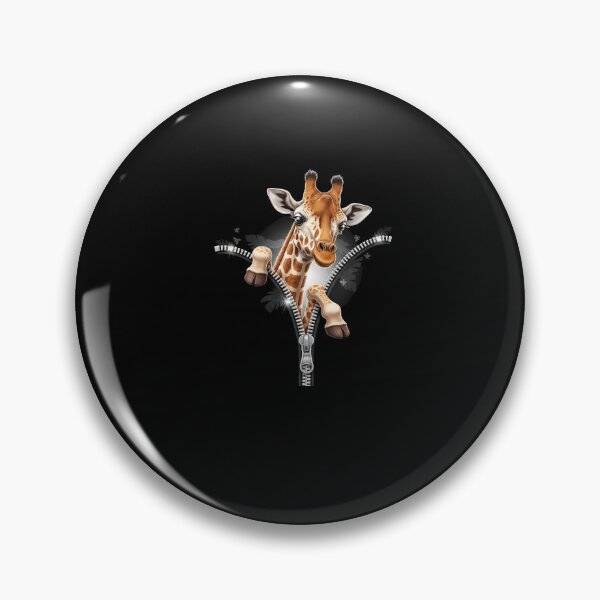 Item preview, Giraffe Emerging from A Zipper Funny Animal Costume Design designed and sold by Dressed For  Duty.
