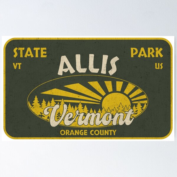 Item preview, Allis State Park, Orange County, Vermont, badge design designed and sold by Wanderful-roads.