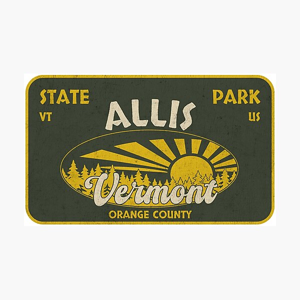 Item preview, Allis State Park, Orange County, Vermont, badge design designed and sold by Wanderful-roads.