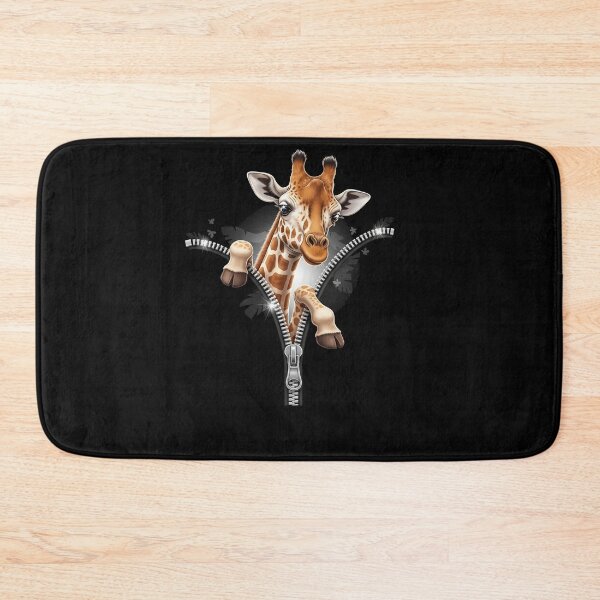 Item preview, Giraffe Emerging from A Zipper Funny Animal Costume Design designed and sold by Dressed For  Duty.