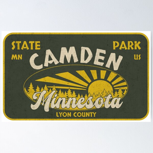 Item preview, Camden State Park, Lyon County, Minnesota, badge design designed and sold by Wanderful-roads.