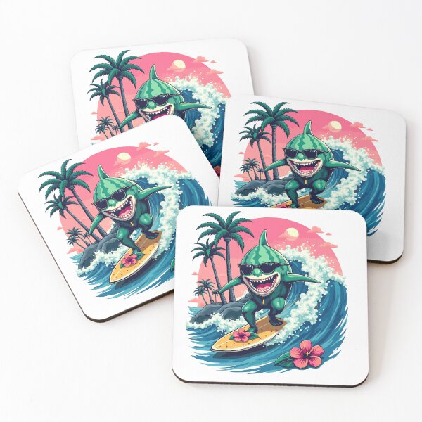 Item preview, Watermelon Tsunami – Tropical Surf Design designed and sold by GreenDreamArt.