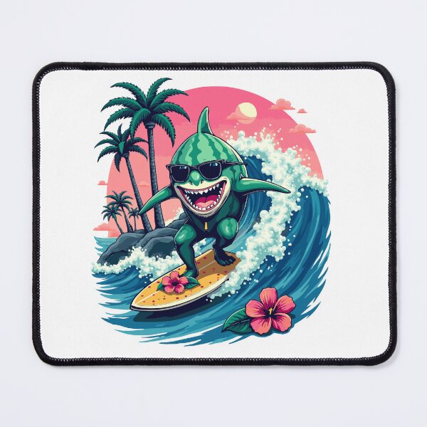 Item preview, Watermelon Tsunami – Tropical Surf Design designed and sold by GreenDreamArt.